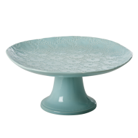 Mint Large Embossed Stoneware Cake Stand By Rice DK